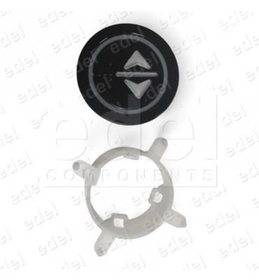 PULSADOR EDEL REGLETA BLACK SIN LUM. ABRE-PUERTAS