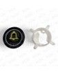 PULSADOR EDEL REGLETA BLACK SIN LUM. ALARMA