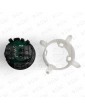 PULSADOR EDEL REGLETA BLACK SIN LUM. ALARMA