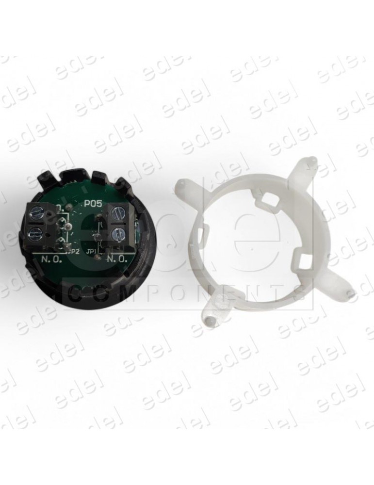 PULSADOR EDEL REGLETA BLACK SIN LUM. ALARMA