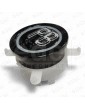 PULSADOR EDEL REGLETA BLACK LUM. AZUL PB