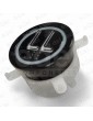 PULSADOR EDEL REGLETA BLACK LUM. BLANCO LL