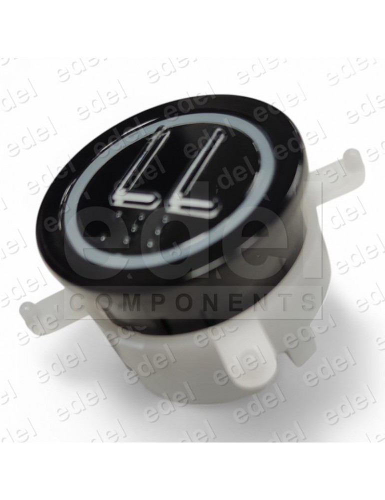 PULSADOR EDEL REGLETA BLACK LUM. BLANCO LL