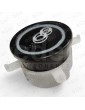 PULSADOR EDEL REGLETA BLACK LUM. ROJO 8