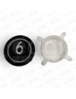 PULSADOR EDEL REGLETA BLACK LUM. AZUL 6