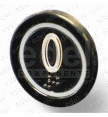 PULSADOR EDEL REGLETA BLACK LUM. BLANCO 0
