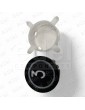 PULSADOR EDEL REGLETA BLACK LUM. BLANCO 3