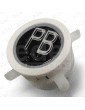 PULSADOR EDEL REGLETA WHITE LUM. ROJO PB
