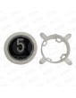 PULSADOR EDEL REGLETA WHITE LUM. AZUL 5