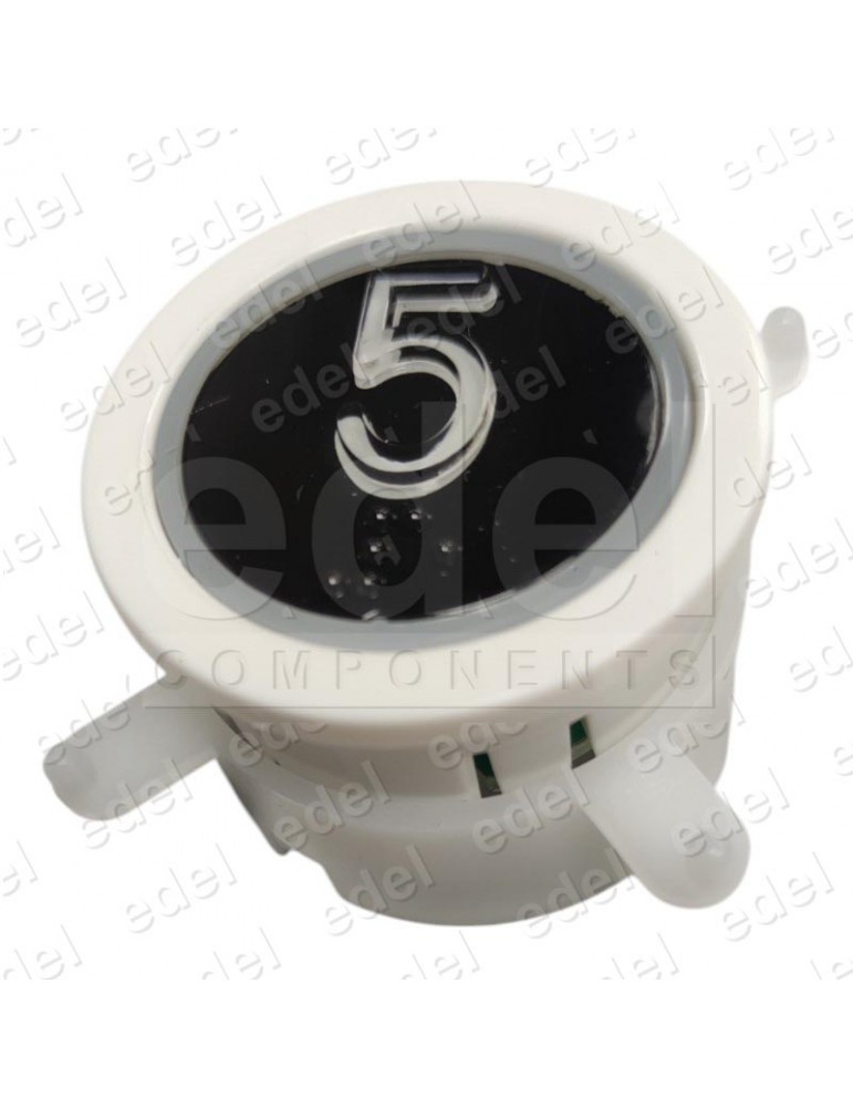 PULSADOR EDEL REGLETA WHITE LUM. AZUL 5