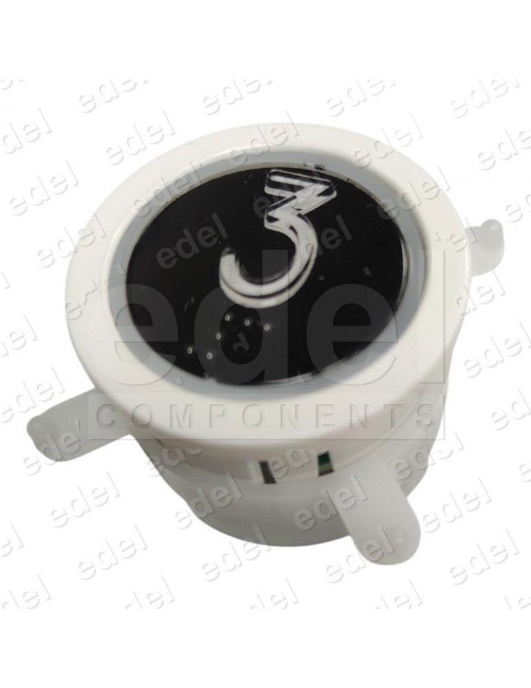 PULSADOR EDEL REGLETA WHITE LUM. AZUL 3