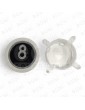 PULSADOR EDEL REGLETA WHITE LUMINOSO BLANCO 8