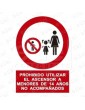 ROTULO DE MENORES 14 AÑOS PVC C/ ADHESIVO