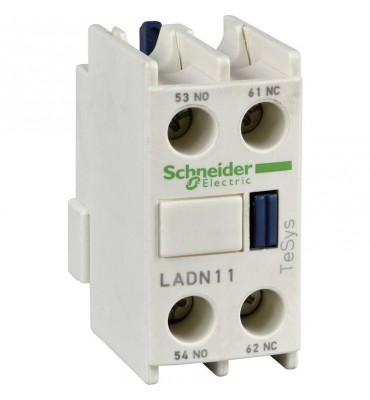 LADN11  BLOQUE AUXILIAR CONTACTOR SCHNEIDER TELEMECANIQUE 1NA+1NC FRONTAL