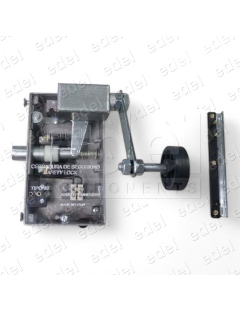 03.102.0F.AN SAFETY LOCK GERVALL ACC.FRONTAL DOUBLE POSITION FLAT LOCKING PIN  WITHOUT AUX. CONTACT  NO HAND
