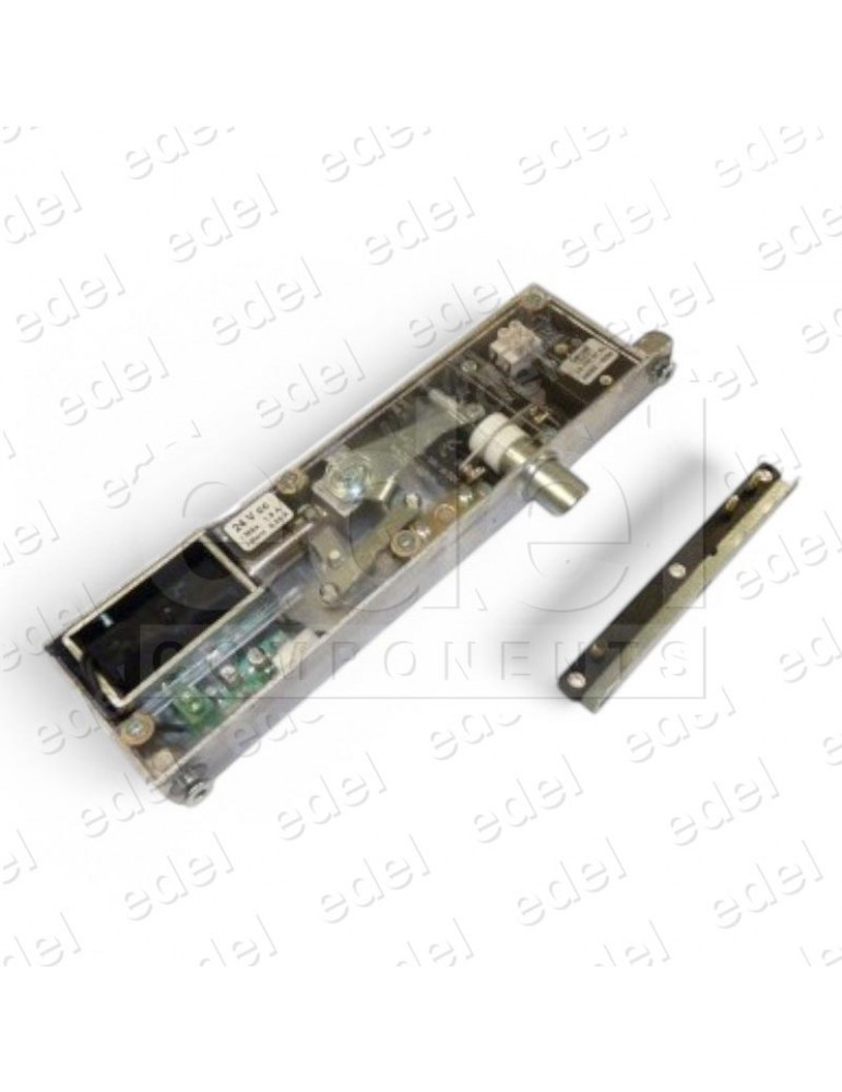 03.103.00.EL SERRURE SECURITÉ GERVALL ACC.ELECTRIQUE MONTANT ÉTROIT PÊNE BISEAUTÉ A/CONTACT AUXILIAIRE  PONT LONG SANS MAIN