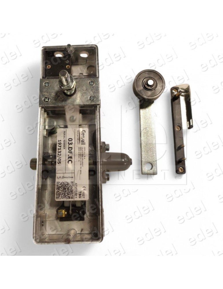 03.DF.EC SAFETY LOCK GERVALL LONG SHAFT LATCH SHORT SHAFT ROLLER RIGHT HAND GIESA