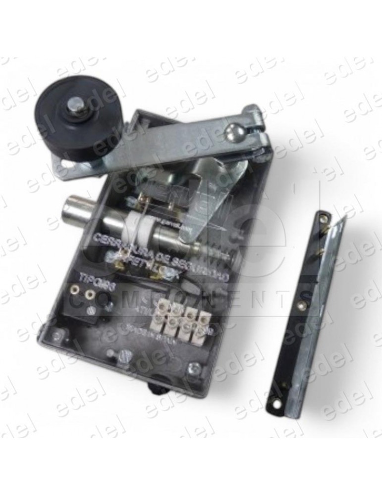 03.096.AN SAFETY LOCK GERVALL LATERAL ACT. FLAT LOCKING PIN  WITH AUXILIARY CONTACT  NO HAND