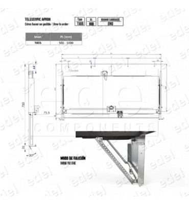 FALDÓN TELESCOPICO APRON T455 PL 700