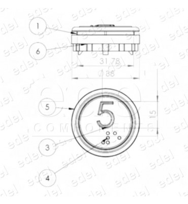 PULSADOR MOVILIFT ROMA PSVJ 12/24V BRAILLE ROJO (5)