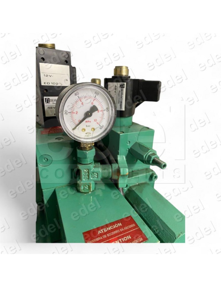 CA100220 MANÓMETRO OMARLIFT RADIAL HE PARA CENTRALES ELECTRONICA Y SIN BOMBA MANUAL