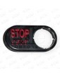 2172CARN54 LABEL MP PSP HORIZONTAL BLACK CON BRAILLE STOP