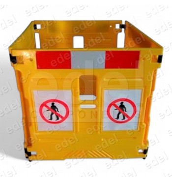PANEL SEÑALIZACIÓN PROHIBIDO PASAR 1100X30X1100 1 LADO