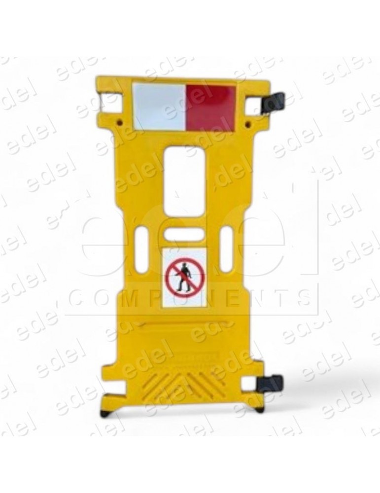 PANEL SEÑALIZACIÓN PELIGRO/PROHIBIDO PASAR ESTRECHO 550X30X1100 1 LADO