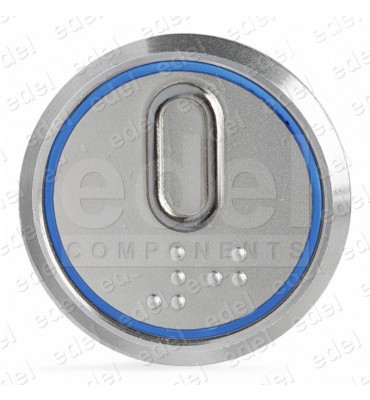 PULSADOR VEGA ACHILLE INOX LED AZUL 0
