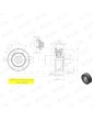 2L1M050038V01 TOP ROLLER DOOR WITTUR-SELCOM AUGUSTA FAST CARRIAGE 45X15MM
