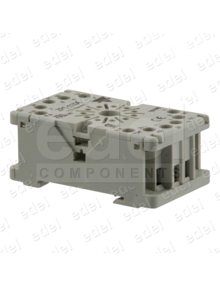 ZPD11XA BASE RELE CIRCULAR CARLO GAVAZZI 11 PINES 10A 3PDT