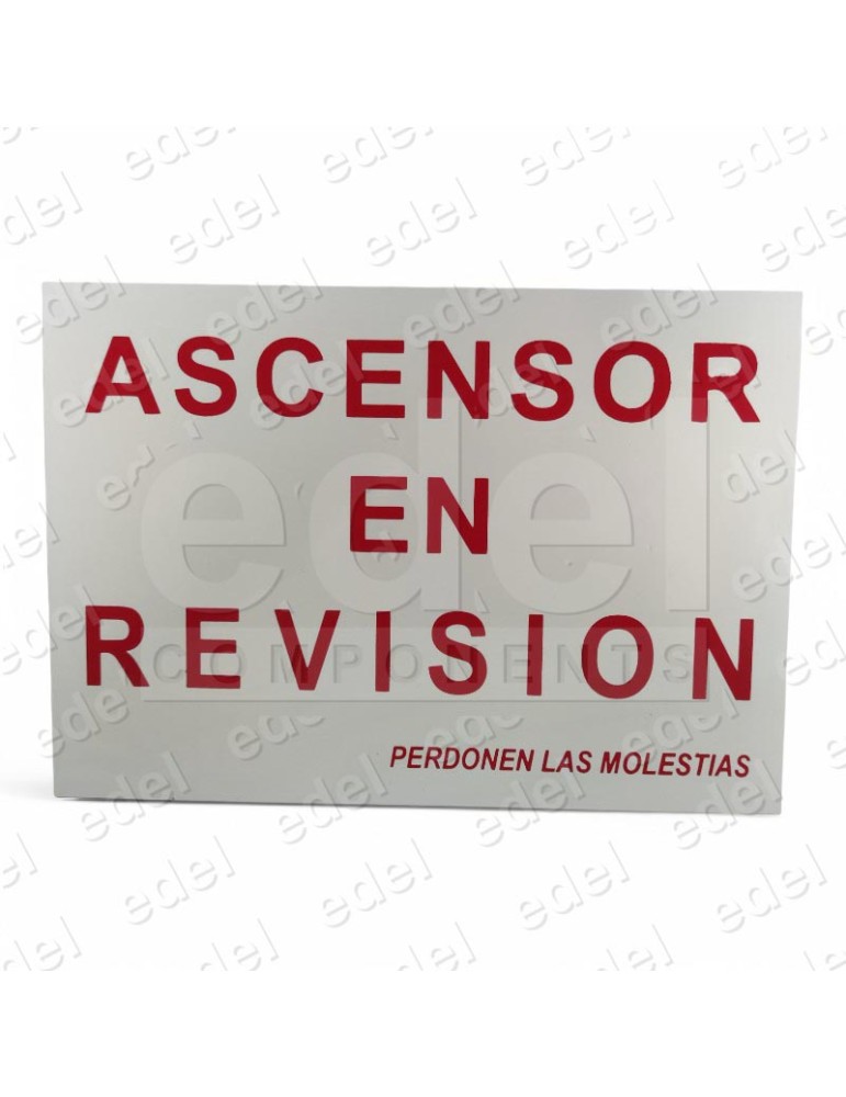 ROTULO ASC.EN REVISION CON IMANES