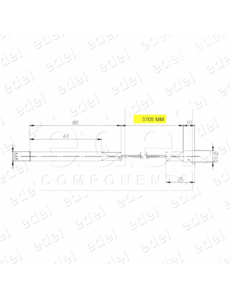 CABLE PUERTA PISO SELCOM WITTUR C2H PL900 3705MM