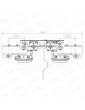 KEN-5000FC0Q0 KIT DISPOSITIVO BLOQUEO FERMATOR TIPO 265/11/50 DOBLE ENCLAVAMIENTO 160MM SOPORTE PALANCA OPCION A CON RETENEDOR D