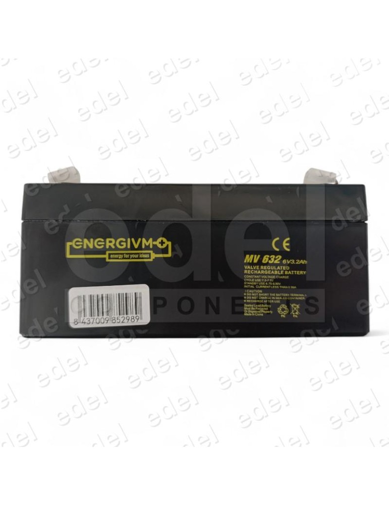 BATTERY 6V 3,2A 134 X 35 X 67 MM 0,71K E20 F1+ECOT