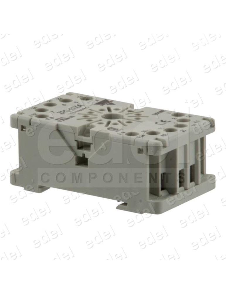 ZPD11XA BASE RELE CIRCULAR CARLO GAVAZZI 11 PINES 10A 3PDT