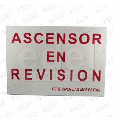 ROTULO ASC.EN REVISION CON IMANES
