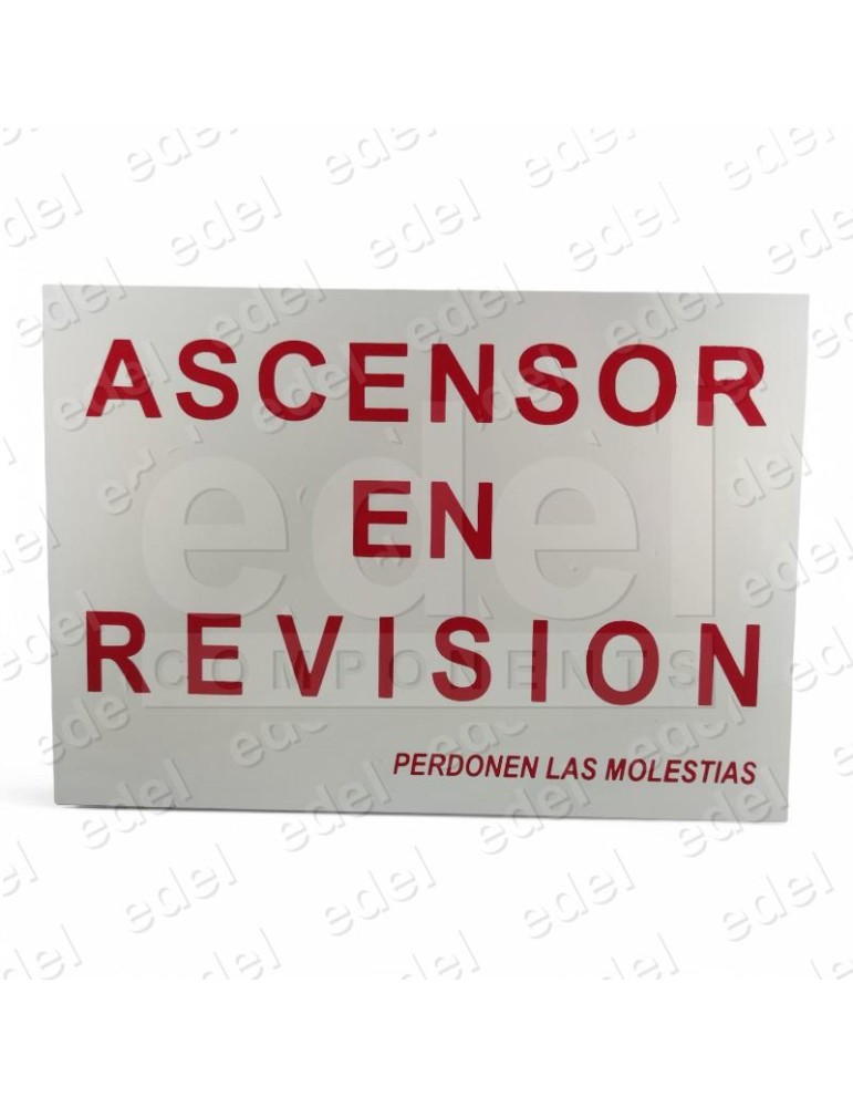 ROTULO ASC.EN REVISION CON IMANES