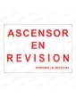 ROTULO ASC.EN REVISION CON IMANES
