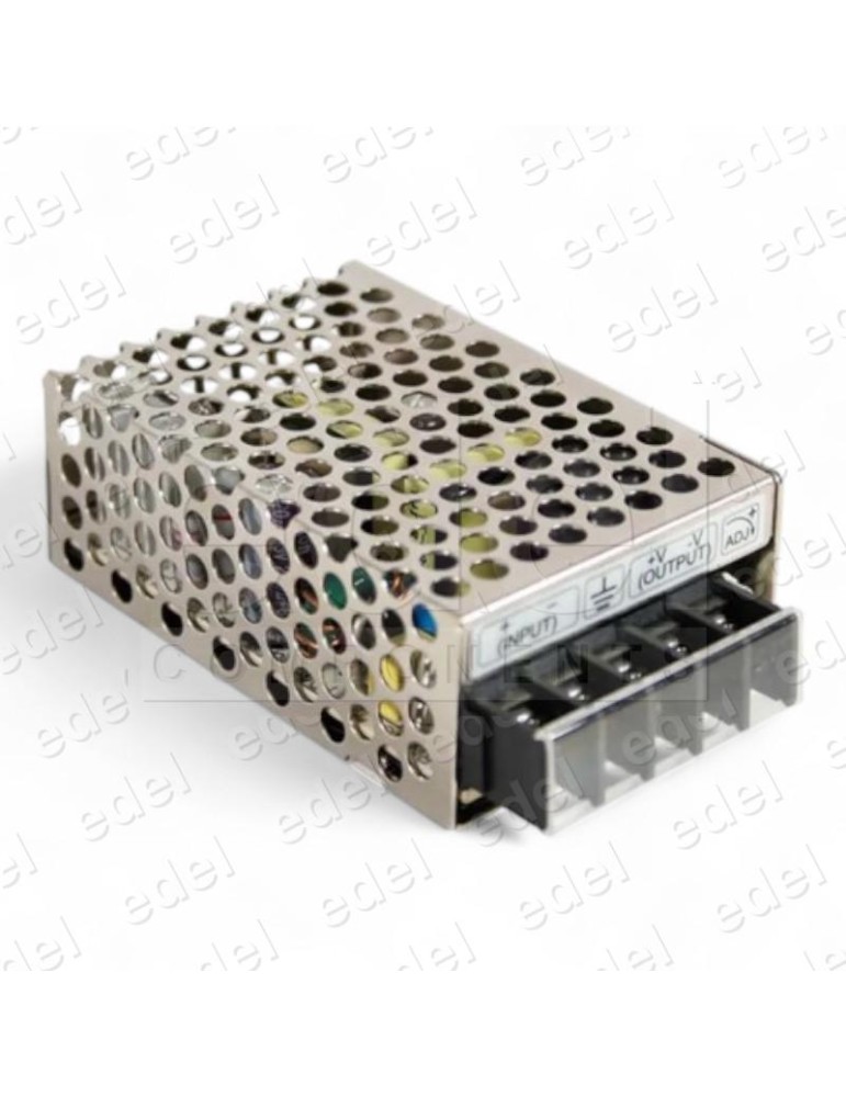 CONVERTIDOR DC MW 12VDC - 24VDC 15W CARRIL DIN