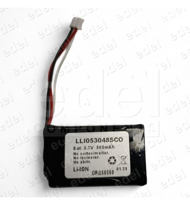 BATERIA 3.7V 0.7 Ah RECARG 5.5X30.5X51MM 3 CAB