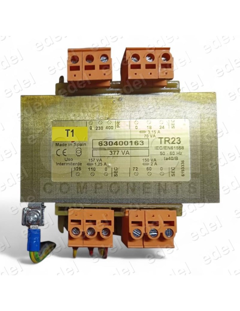 TRANSFORMADOR REKOBA 377VA 230-400 630400163 TR23