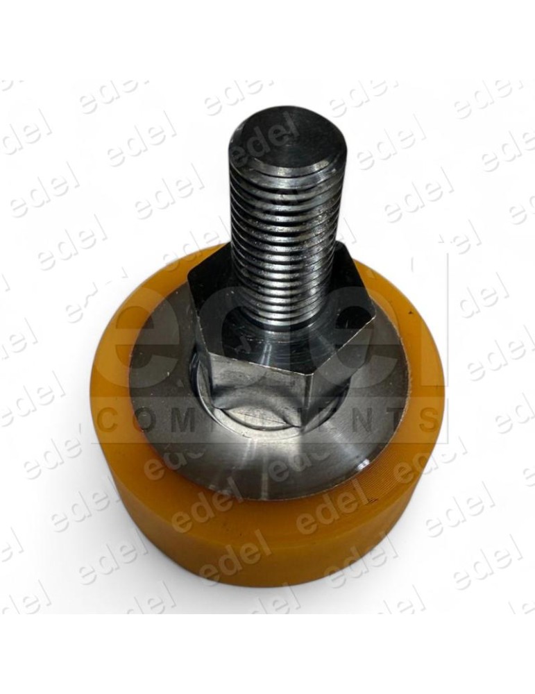 RODADERA 80X30 EXCENTRICA CON TORNILLO MACHO HEXAGONAL 30MM EJE 20MM