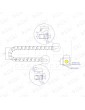 CADENA PLASTICO GUIADO CABLES WECO A20MM 1METRO