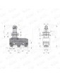 MICRO PIZZATO MK V11D15 ROLDANA TERMINAL TORNILLO