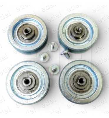 FBA5394A4 KIT 4 RUEDAS PUERTA OTIS TECHNA PAX 76X20X15MM