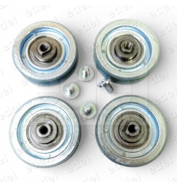 FBA5394A4 KIT 4 RUEDAS PUERTA OTIS TECHNA PAX 76X20X15MM