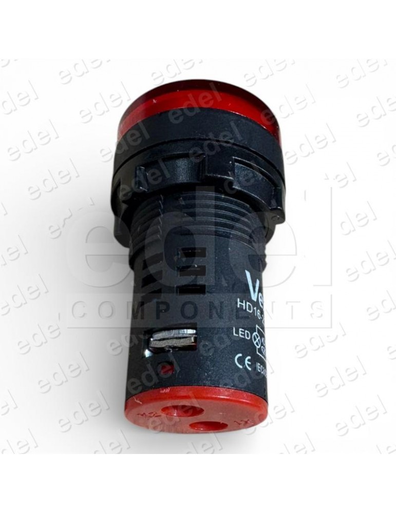 PILOTO LUMINOSO 24V ROJO 22MMØ