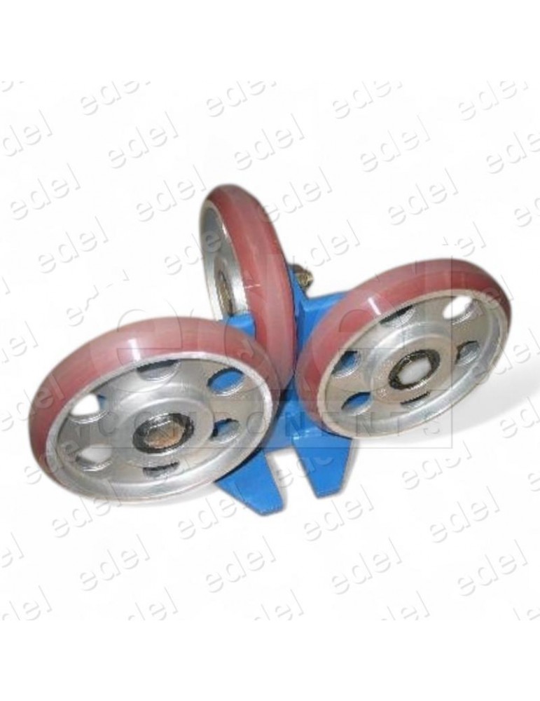 CONJUNTO 3 RUEDAS OTIS 2000 160MM T127-12