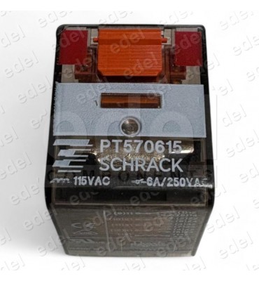 RELÉ POTENCIA SCHRACK 4P 115VAC 6A PT570615